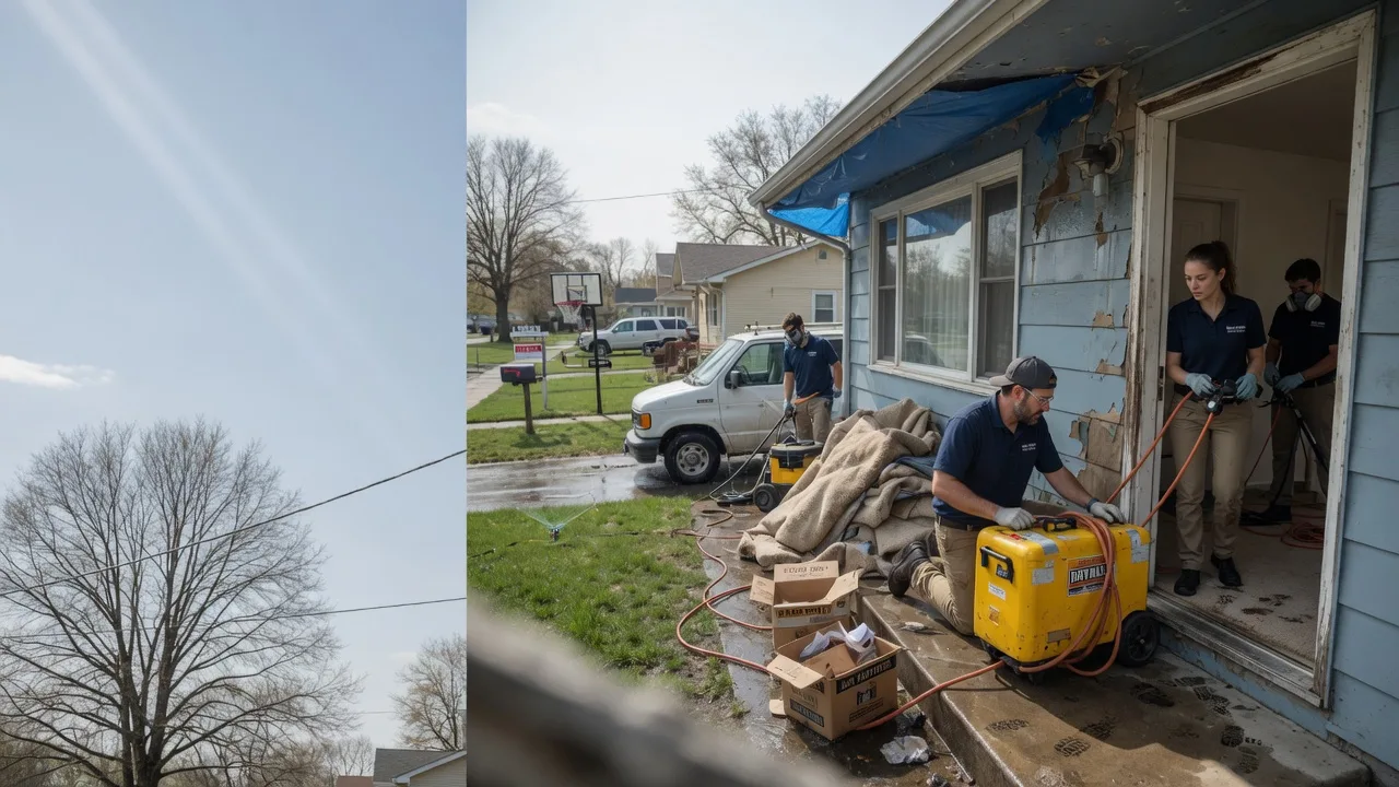 Basement Flood Cleanup in Albany, IL near me